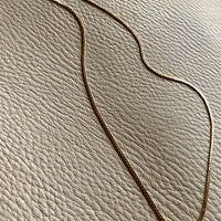 Sleek Italian vintage chain- 18k gold zigzag link necklace - 16.5 inch length