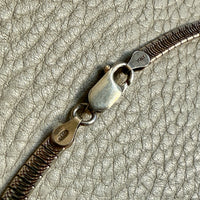 Italian 1950s/60s era Sterling Silver Cleopatra Collar Necklace - 16.2 inch length