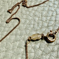 Vintage Italian UnoAErre 18k gold 1mm curb link necklace - 16.8 inch length