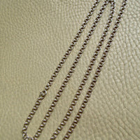 Vintage Double Link Necklace Sterling Silver – 28" Length
