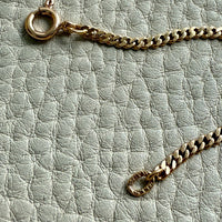 1923-1965 Swedish 18k gold pressed curb link necklace, graduated width - 17.3 inch length