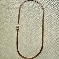 1944-1968 UnoAErre Italian Woven Flat Lay Necklace in 18k Gold - 16.75 inch length