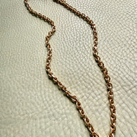 YUM! 1979 Swedish Vintage 81g Biker Link Chain Necklace 18k Gold – 24 Inch Length