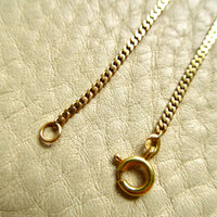 Scandinavian Vintage 18k Gold Pressed Curb Chain – 18.25 Inch Length