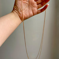 Dated 1899 - 18k gold Antique Longuard chain - 30.5 inch doubled necklace length