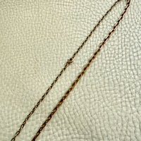 Vintage Swedish 18k Gold Graduated Elongated Link Necklace – 16.5 Inch Length