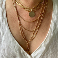 Swedish Antique Longuard Chain as Double Length Necklace in 18k gold - 21 inch length