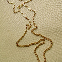Vintage Italian Open Curb Link Chain 18k Gold – 26.5 Inch Length