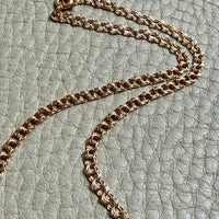 Swedish Vintage 18k Gold Necklace - Graduated Double Link Chain Necklace - 16.8 inch length