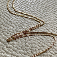 Italian vintage 18k gold curb link necklace by Balestra - 21 inch length