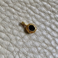 Vintage 18k gold with sapphire and diamond pendant or charm
