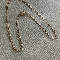 Swedish gold necklace - Graduated star link in solid 14k gold - 18.5 inch length