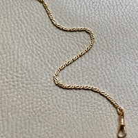 Swedish Vintage Watch Chain - bracelet or necklace extender in 18k gold - 9.25 inch length