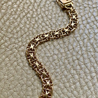1962 Star link with bars - Bracelet in 18k gold - 7.25 inch length