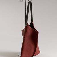 Wedge leather bag - Various colors - 13inch size