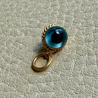 18k gold vintage charm or pendant - Evil Eye
