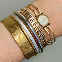 Vintage Ladies Gubelin Watch in 18k gold with bracelet band by Rey Urban 1960 - 6.25 inch interior