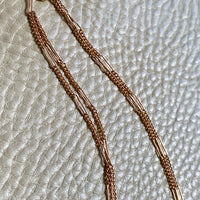 Swedish Antique Longuard Chain as Double Length Necklace in 18k gold - 21 inch length