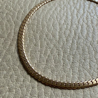 EXCELLENT! Vintage Swedish 18k Gold Tight Curb Bracelet with Safety Chain - 7 inch length