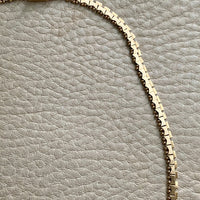 18k yellow gold vintage italian fringe link necklace 17 inch length