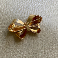 1946 Vintage Bow Shaped Brooch in 18k gold - Stockholm, Sweden by Stigbert