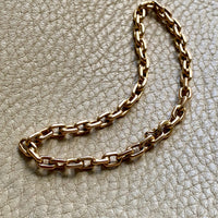 Swedish 18k gold anchor link bracelet 4.4mm width - 8.5 inch length
