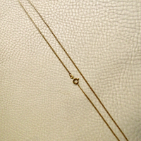 Vintage Italian 18k Yellow Gold Curb Link Chain Necklace – 23.4 Inch Length