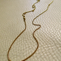 Vintage Italian 18k Yellow Gold Curb Link Chain Necklace – 23.4 Inch Length