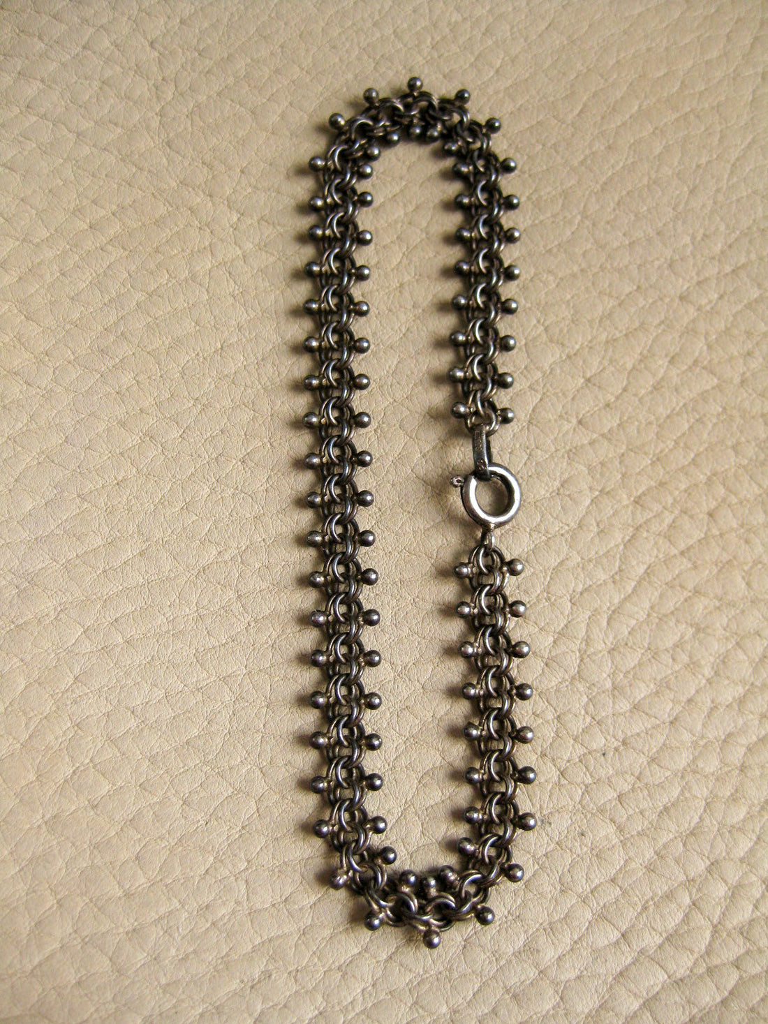 1968 Finnish double-link bracelet in solid silver - size 7.5 inch