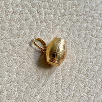 18k gold vintage charm or pendant - Barrel