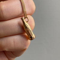 18k gold Swedish vintage charm or pendant - Coca-Cola Bottle