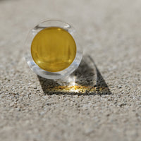 Vintage Siv Lagerström Yellow Optical Acrylic Ring – Size 5.5