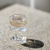 Vintage Siv Lagerström Sand Inclusion Acrylic Ring – Size 7.75