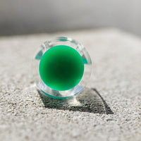 Vintage Siv Lagerström Green Optical Acrylic Ring – Size 5.5