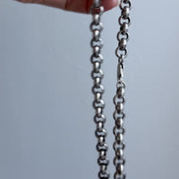 QUITE A ROLO! Chubby 91 gram Silver Rolo Link Necklace with - 19.9 inch length