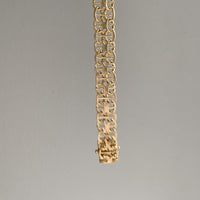 1963 Star link variation 18k gold bracelet - Vintage Swedish - 7.5 inch length