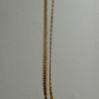 Vintage 18k gold Virola Link Necklace - Graduated width - 17.4 inch length
