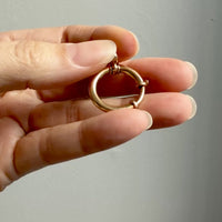 18k Gold Antique Large Bolt Clasp - Excellent for your Pendants/Charms