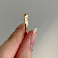 vintage 14k gold bjorn weckstrom brutalist style ring size 8.25