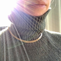Superb Rare 18k gold Geneva link necklace - Denmark