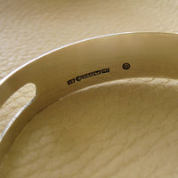 1965 Modernist Finnish silver polished bracelet with oval cutout