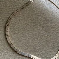 Stunning 14k gold Danish vintage brick link necklace