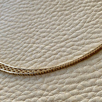Vintage Danish 14k gold Geneva link necklace variation 15.75 inch length