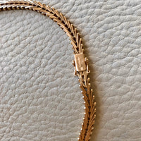 vintage 18k gold geneva link necklace
