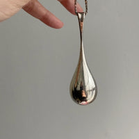 1973 Sterling Silver droplet pendant necklace - Falköping, Sweden
