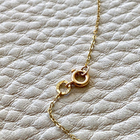 Vintage Finnish cable link gold chain necklace - 15inches of 14k gold