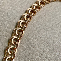 1978 Unique 18k double-link solid gold bracelet - Saltsjö-Boo, Sweden