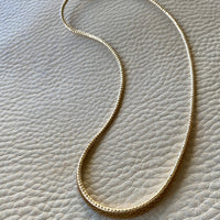 Vintage Danish 14k gold Geneva link necklace variation 15.75 inch length