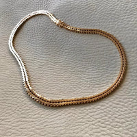 vintage 18k gold geneva link necklace