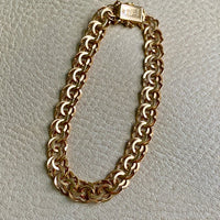 1978 Unique 18k double-link solid gold bracelet - Saltsjö-Boo, Sweden